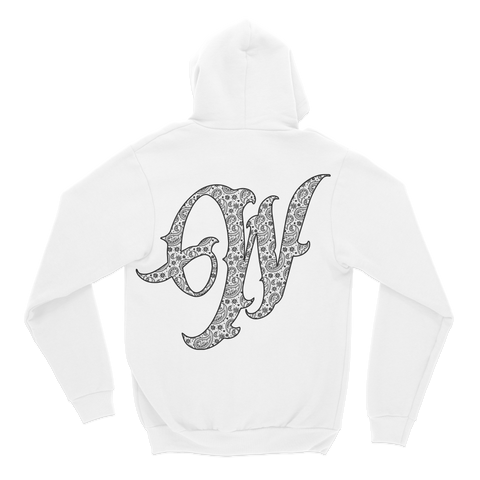 Paisley: Black On White - Hoodie