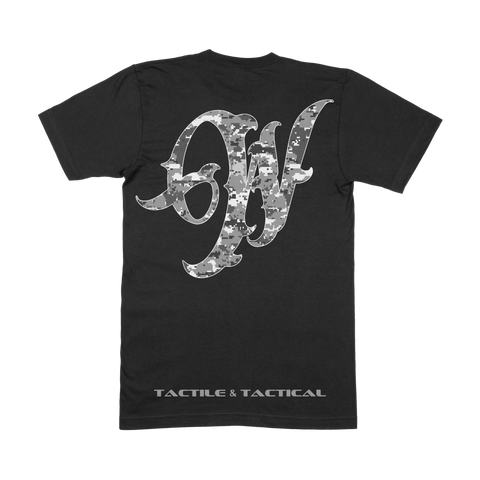 Digi Camo: Gray On Black - T Shirt